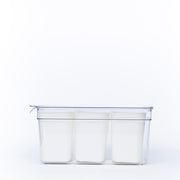 Triple Clear Fridge Organiser with Removable Baskets for efficient kitchen and pantry storage. Ideal fridge organisers for kitchen use.