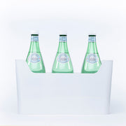 Pull-Out Organiser – White with glass bottles, perfect for kitchen pantry organisation. Ideal storage solution for fridge or countertops.