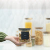 Square Acacia Lid Glass Jars – 5 Sizes