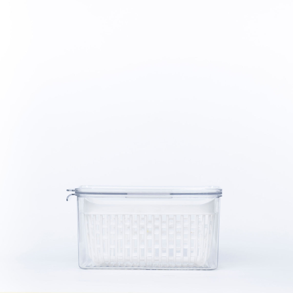 Fridge Storage Container with Single Basket for effective kitchen organisation. Ideal fridge organisers for pantry or drawer systems.