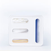 Acrylic Sandwich Bag Organiser – 4 Slot Dispenser for kitchen and pantry organisation. Ideal for storage organisers in drawers or under sink.