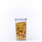 White Airtight Container with Twist Lock – 2100ml used for storage organisers in pantry with pasta inside