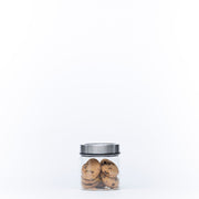 Glass Storage Jar – 400ml with Clear Stainless Lid storing cookies for kitchen organisation and pantry efficiency.