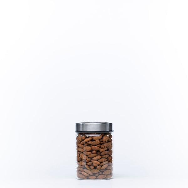 Glass Storage Jar – 550ml with Clear Stainless Lid