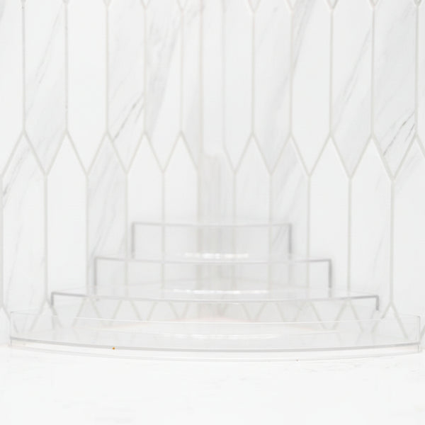 Clear 3-Tier Corner Spice Rack