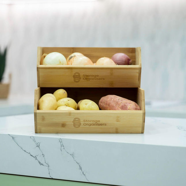 Bamboo Stackable Organiser – Large