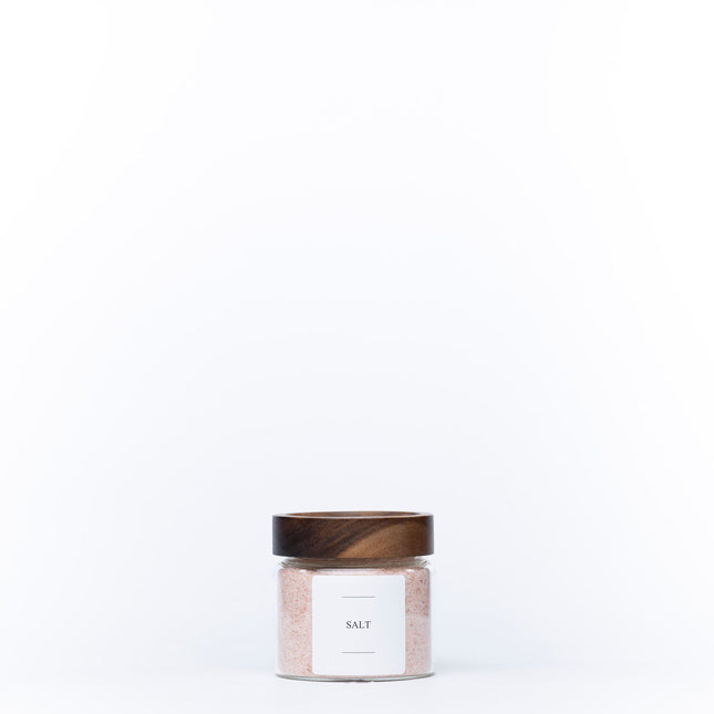 600ml Acacia Screw-On Glass Pantry Jar ideal for pantry organisation, featuring a screw-on lid for secure kitchen storage.