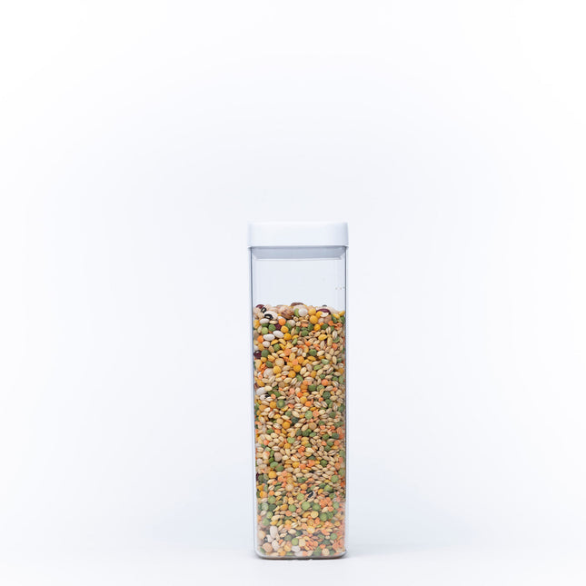 Elegant White Airtight Container – 1600ML ideal for pantry organisation, storing dried goods efficiently.