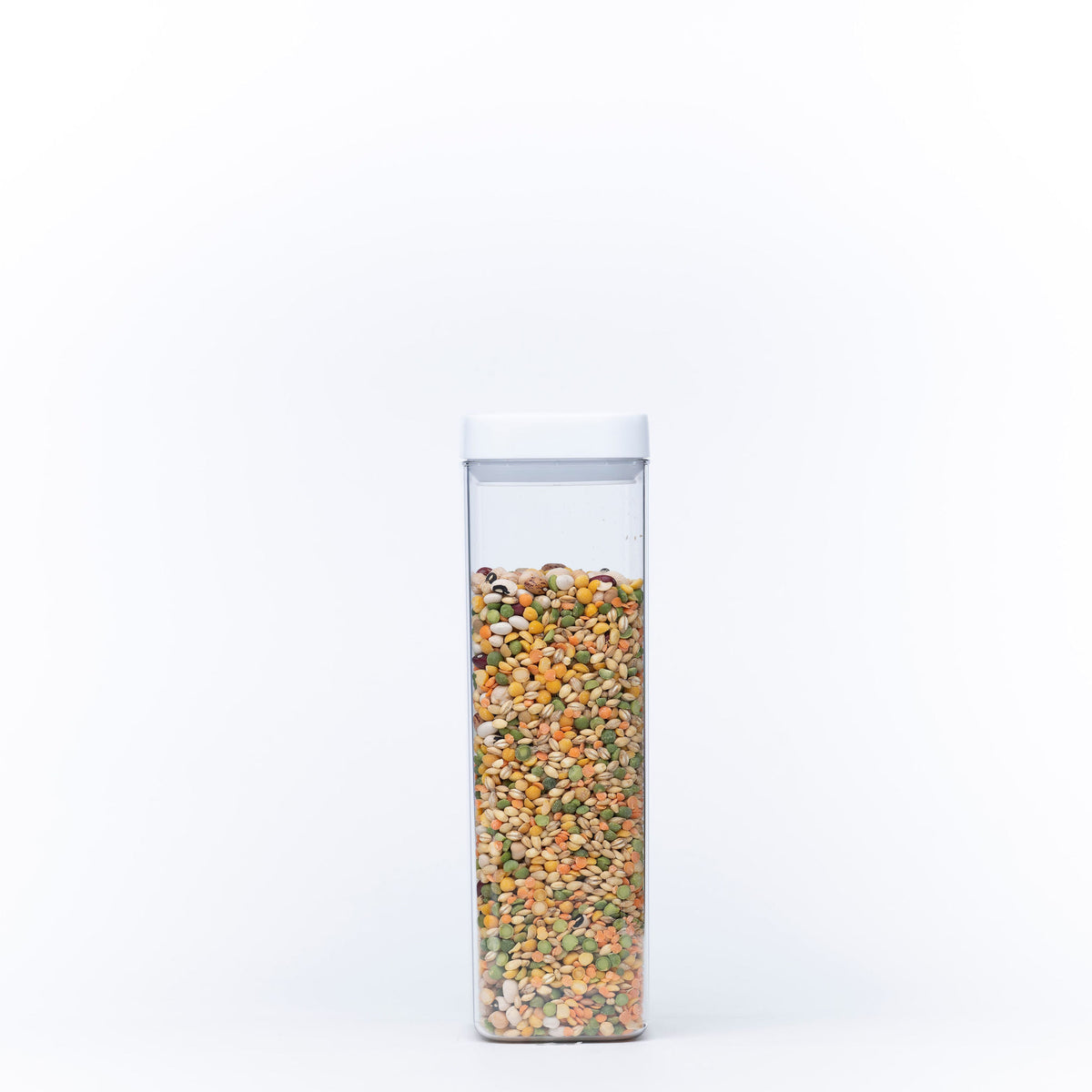 Elegant White Airtight Container – 1600ML ideal for pantry organisation, storing dried goods efficiently.