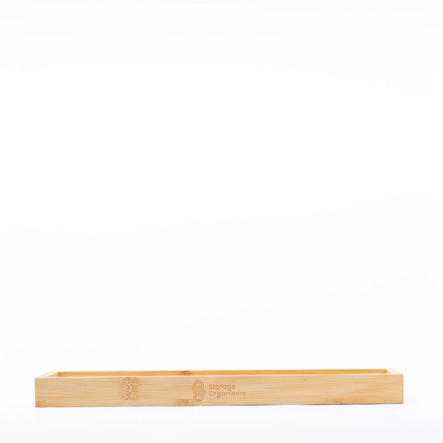 Bamboo Rectangle Tray for efficient drawer organisation, ideal for kitchen storage and pantry organisation solutions.