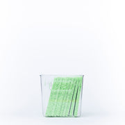 Clear Multi-Use Storage Tub With Lip – Medium holding sponges for kitchen organisation, ideal for under sink storage.