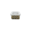 White Airtight Container with Side Clips and Transparent Lid – 400ML
