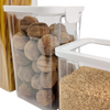 White Airtight Container with Side Clips and Transparent Lid