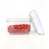White airtight 500ml container with twist lock, ideal for kitchen storage. Features clear acrylic material for stylish home organisation.