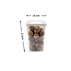 White Airtight Container with Side Clips and Transparent Lid – 1300ML