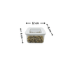 White Airtight Container with Side Clips – 400ml