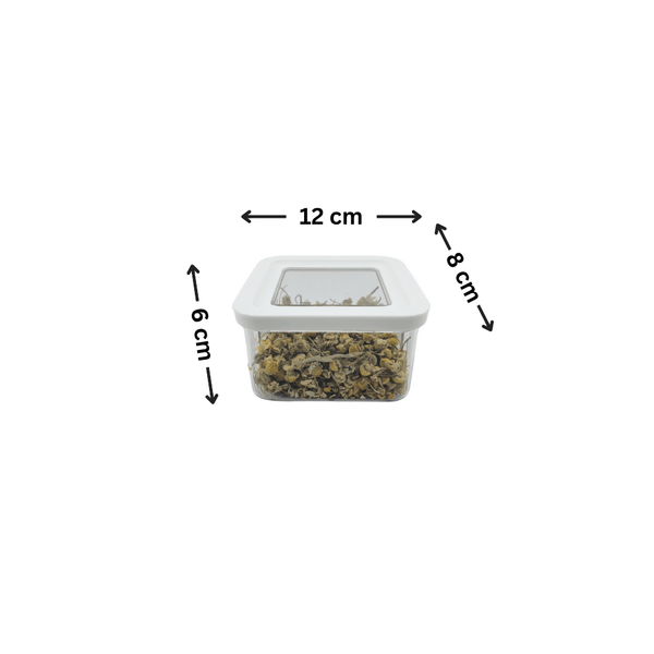 White Airtight Container with Side Clips – 400ml