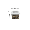 White 600ml airtight container with side clips, ideal for home organisation, kitchen storage solutions, and pantry decluttering.