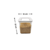 White Airtight Container with Side Clips – 900ml