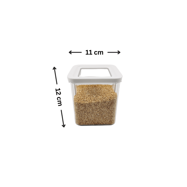 White Airtight Container with Side Clips – 900ml