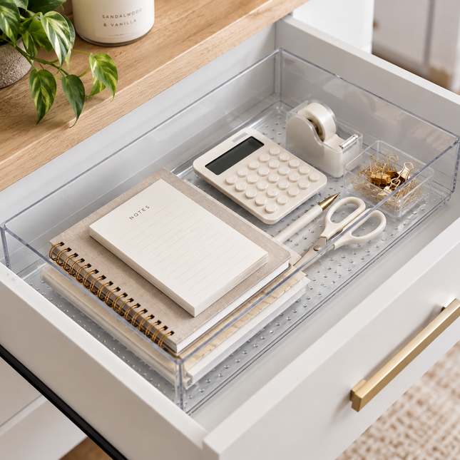 XL Clear Drawer Organiser