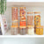 Round Bamboo Glass Jars Small Pantry Container Set - 10 Pack