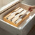 bamboo food wrap dispenser with 3 inserts