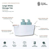 Large White Storage Tub With Handle