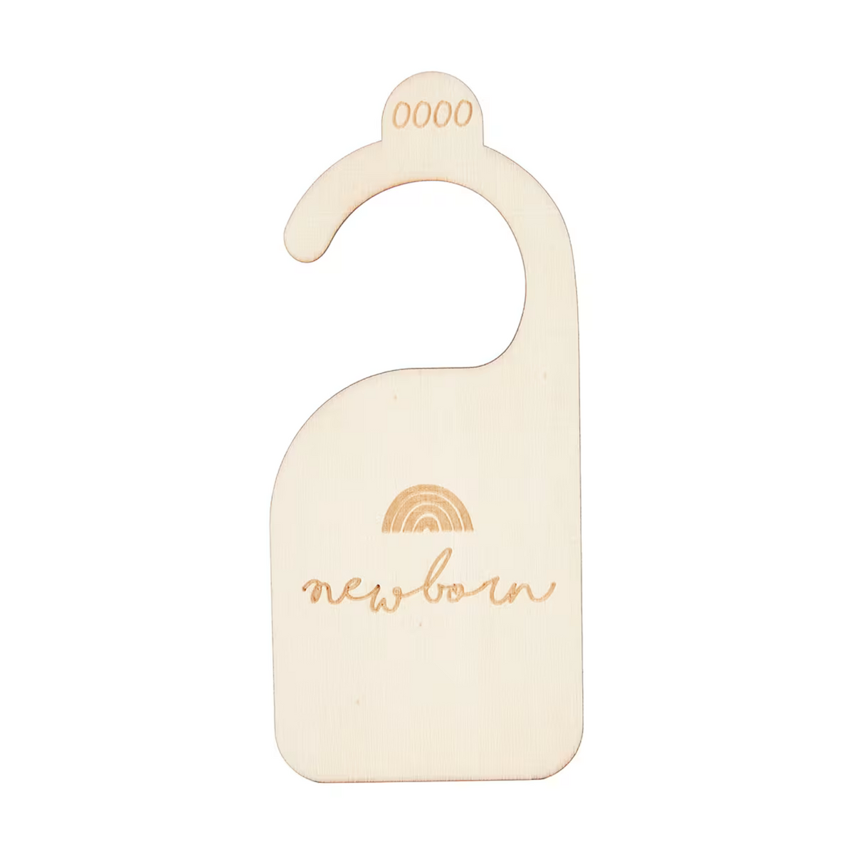 Natural plywood newborn wardrobe divider from 6 Pack Wardrobe Dividers, ideal for nursery organisation and storage optimisation.