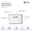 Plastic & Bamboo Storage Containers – Multi-Purpose Organisers
