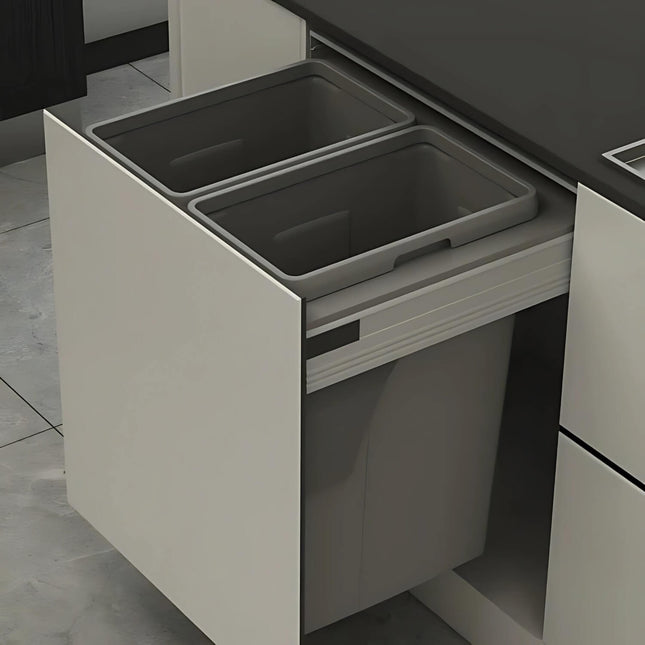 Pull-Out Kitchen Bin – 600mm Cabinet (2 × 35L)