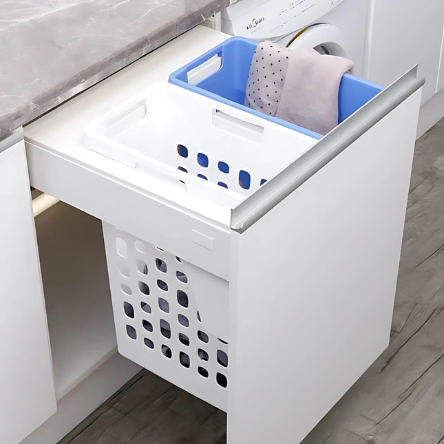 Hamper Laundry  Pull-Out – 600mm Cabinet (2 × 35L)