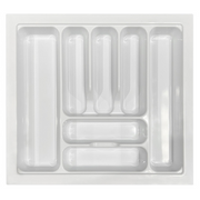 White drawer organiser from New Home Set Up Pack for efficient kitchen storage